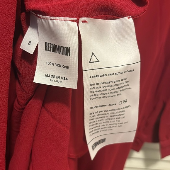 Reformation Scarlet Long-Sleeve Dress - Picture 7 of 8